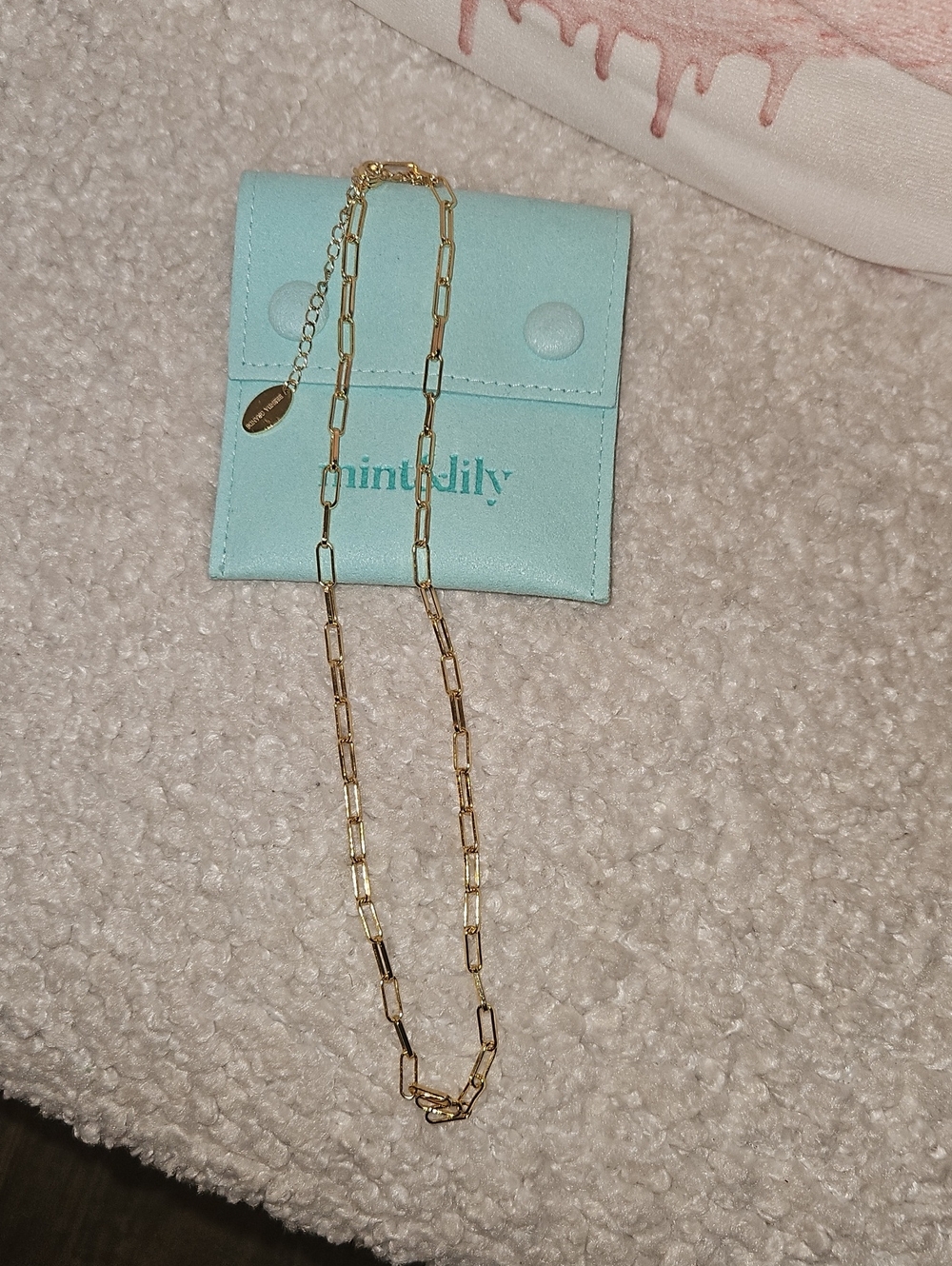 Gold Paperclip Chain Necklace by